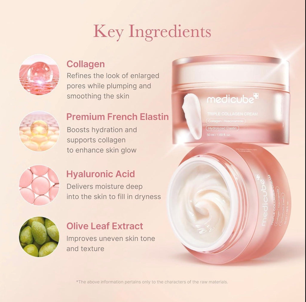 Triple Collagen Cream - Creme de rosto hidratante e refirmante